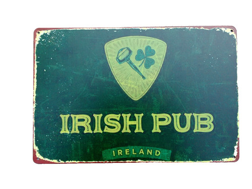 Deko blechschild irish - "irish,
