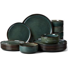 Steinzeug Geschirr Set für 6