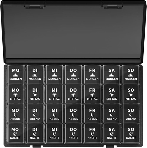 Tablettenbox tage fächer - tablettenbox,