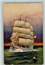 12105331 - sign Alfred Jensen - TSN Serie 822 - Schulschiff Charlotte auf der