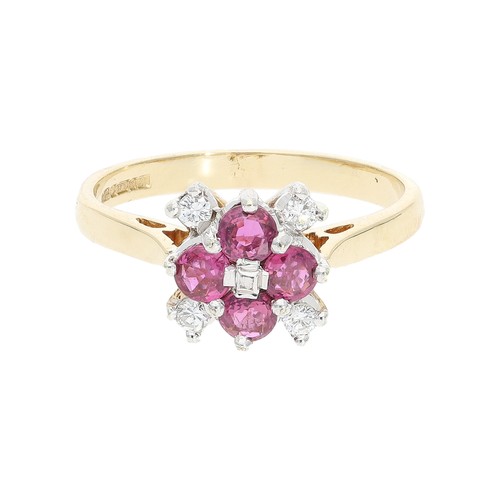 Rubin ring gold - gold, 375