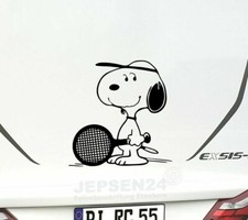 Aufkleber Snoopy Tennis