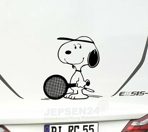 Aufkleber snoopy tennis - aufkleber,