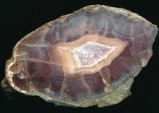 Achat/Agate vom Steinbruch Juchem, Idar-Oberstein - schöne Farbe - interessant !