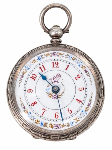 Antike damen taschenuhr 925 - damen,