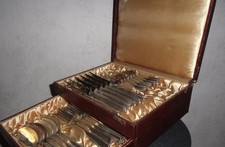 Antikes vintage Besteck 24 Teile 90er Versilberung (?)  - 50er 60er Jahre Koffer