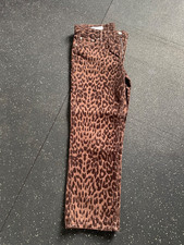 Zara, Leoparden Jeans, cropped, Gr. 38, neu