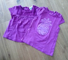 2er Set T-Shirts Gr. 80 Lila