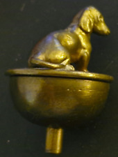 Dienstbotenklingel Bettklingel Klingel antik kleiner sitzender Dackel Hund