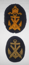 2 Kaiserliche Deutsche Marine Dienstgrad Laufbahnabzeichen Maate und Obermaate