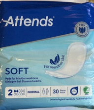 ATTENDS 2 x a´ 30 Stück Attends Gr. Soft 2 Einlagen / Neu