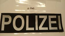 Polizei Schriftzug ca 29cm x 9cm weiche Form für Pullover usw 1 Stück (ss202)