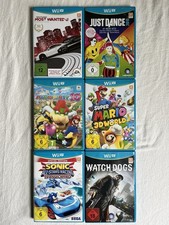 Wii U Spiele (Mario Party, Mario 3D World, WatchDogs, Need For Speed, Sonic)