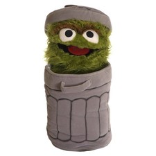Living Puppets Handpuppe Sesamstrasse Oskar in der Tonne 65cm - wie Neu