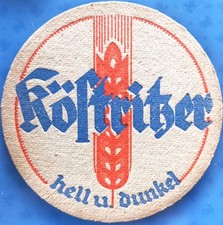 Alter Bierdeckel VK R. Zersch Fürstliche Brauerei Bad Köstritz um 1932