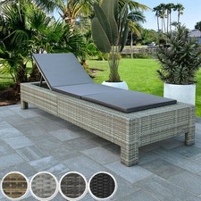 Sonnenliege poly rattan - sonnenliege,