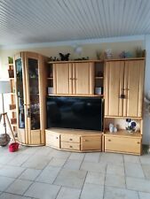 Wohnwand, Wohnzimmer Schrank, Erle, massiv, Holz, Wöstmann, gebraucht