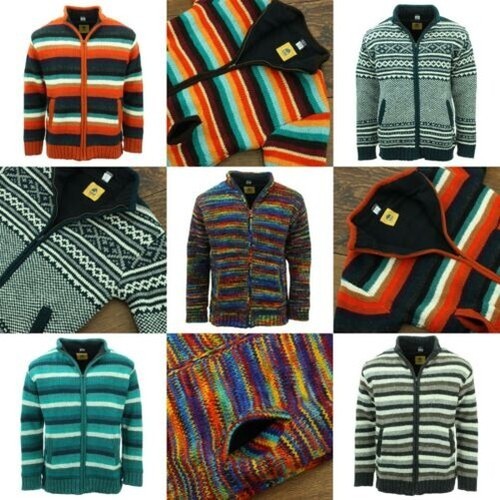 Handgestrickte wolljacke - handgestrickte,