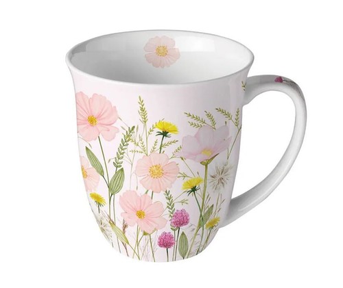 Porzellan tasse wiesenblumen - porzellan,