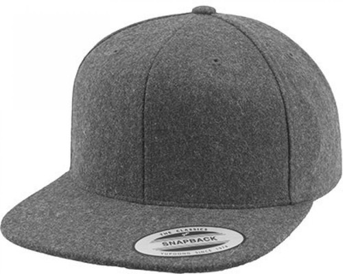 Melton wool snapback cap - melton,