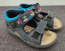 PEPINO Junge Ricosta Sandalen Gr. 22  Leder blau  Klettverschluss AE