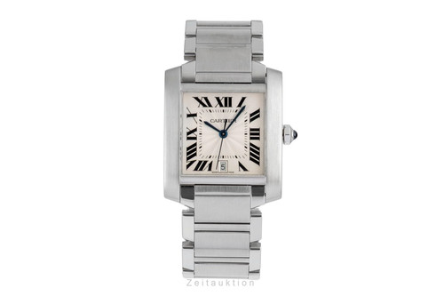 Cartier tank francaise stahl - cartier,