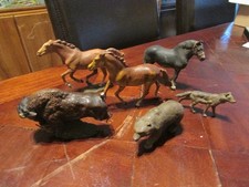 Lineol Tiere aus Masse - alle mit Beschädigungen - bitte ansehen