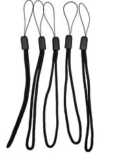 5 X Handschlaufe Schlaufe Handy, MP3 player, Kamera, Taschenlampe Schwarz 19cm