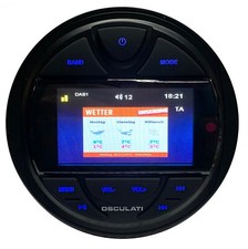 Marine Radio IPX5 mit 3" TFT Display Bluetooth / DAB / USB Boot 4 x 40Watt Yacht