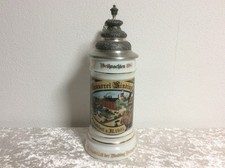 Rastal Vintage Bierkrug ca 0,7l Zinn Motiv Binding Brauerei Frankfurt 1895