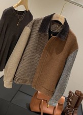 Neue Design Vintage Patch-Work Jacket / Mandel Gr. M Brau