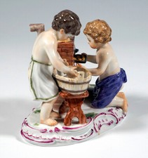 Meissen figur gruppe amoretten - meissen,