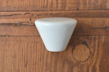 Möbelknopf konisch Porzellan weiß Möbelgriff Knöpfe Knauf Schublade Keramik