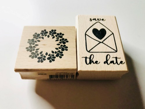 Stempelset save the date - "save, date"