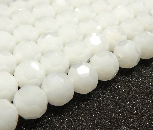 Weiße jade perlen 6mm - weiße,
