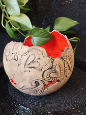 Windlicht Keramik Handarbeit