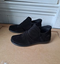 UK Größe 6,5 Hotter Damen Ladies Stiefeletten EU 40 Wildleder schwarz Reißverschluss leicht