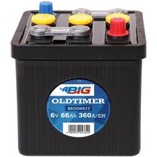 BIG Oldtimer 06617 6V 66Ah 360A/EN gefüllt Autobatterie