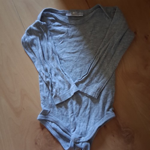 Grauer langarm body 86 92 - langarm,