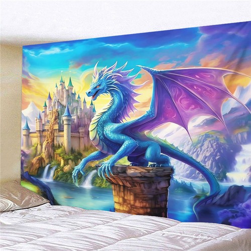 Große burg drachen - 3d,