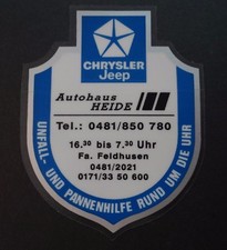 Werbe-Aufkleber Chrysler Jeep