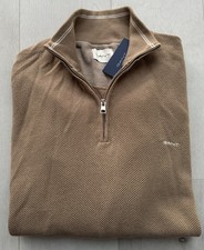 NEU GANT Herren Pullover Beige Troyer Weihnachten Gr. XXL NP 139,00€