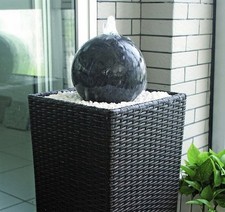 Zimmerbrunnen Granit mit LED