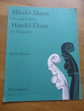 Noten  Violoncello Händel Duette für junge Cellisten Bettina Wolters 