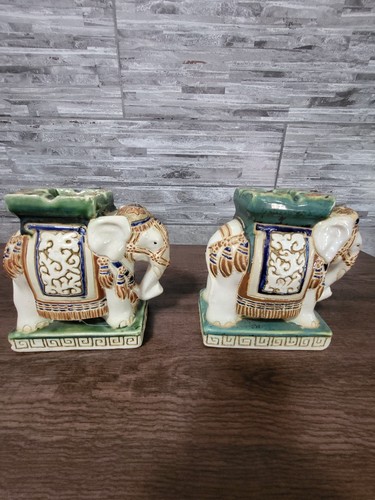 Vintage keramik elefant - 2x,