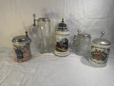 5x Bierkrug Bierseidel mit