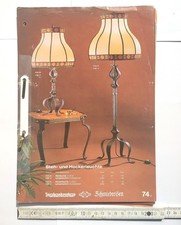 ~ 1974 Triebenbacher Schmiedeeisen Leuchten, 26 Prospektblätter Konvolut Rarität