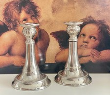 Lene Bjerre  2 x Kerzenleuchter Kerzenhalter Leuchter Silberfarbig