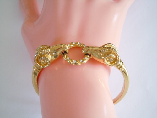 Armreif goldfarben steinbock - armreif,