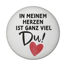 Herz Magnet rund mit Spruch In